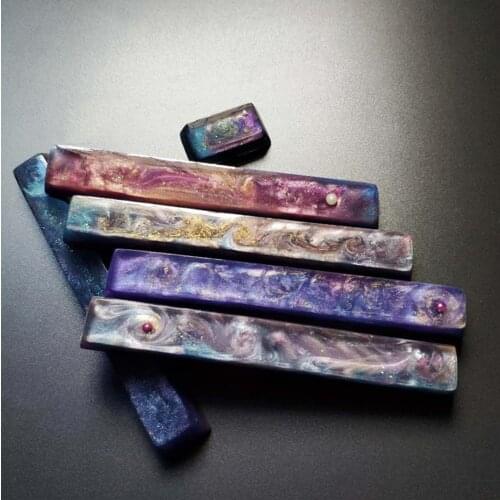 Customized Backlight Resin Spacebar Keycap For Cherry Switch Mechanical Keyboard Handmade Starry Sky Mount Fuji Keycap