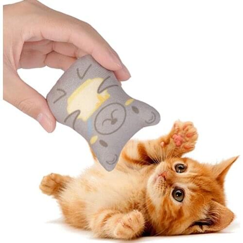 Pet Cat Toys Chewing Teeth Scratch Resistant Color Printing Entertainment Tool For Cat Grinding Toys Durable Supplies