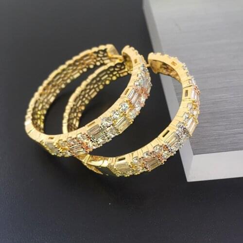 Lanyika Fashion Jewelry Atmosphere Trendy Micro inlay Party Earrings Anniversary Banquet Daily Best Gift