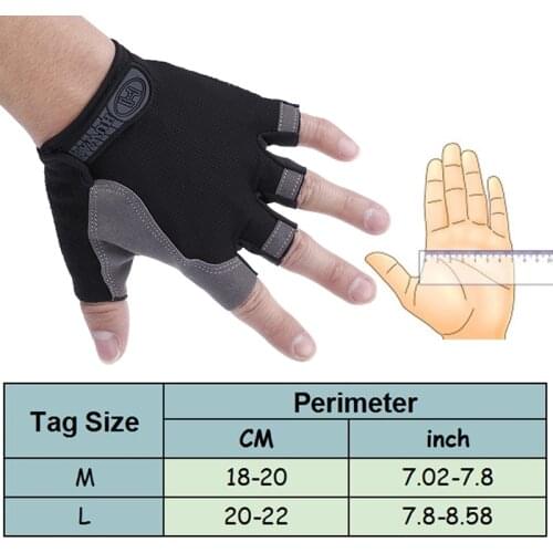 Anti Slip Gel Pad Breathable Motorcycle MTB Road Bike Gloves Men Women Sports Bicycle Gloves Half Finger Cycling Gloves M L