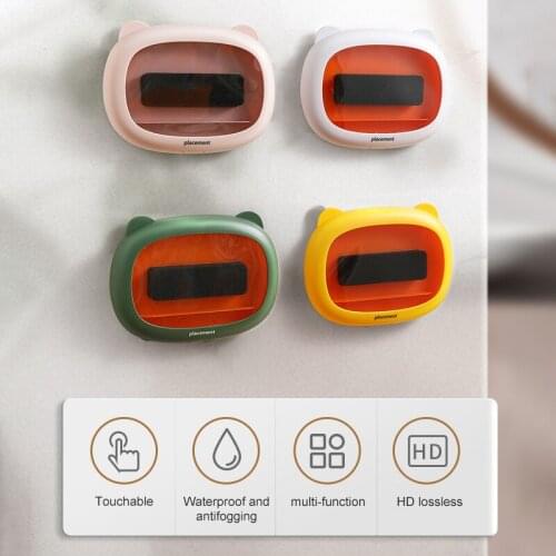 New Home Wall Waterproof Mobile Phone Box Self-adhesive Holder Touch Screen Bathroom Phone Shell Shower Sealing Storage Box