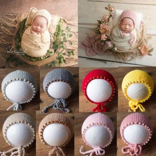 Newborn Photography Props Knit Newborn Hat Baby Photo Studio Photography Props Cap Baby Photography Props