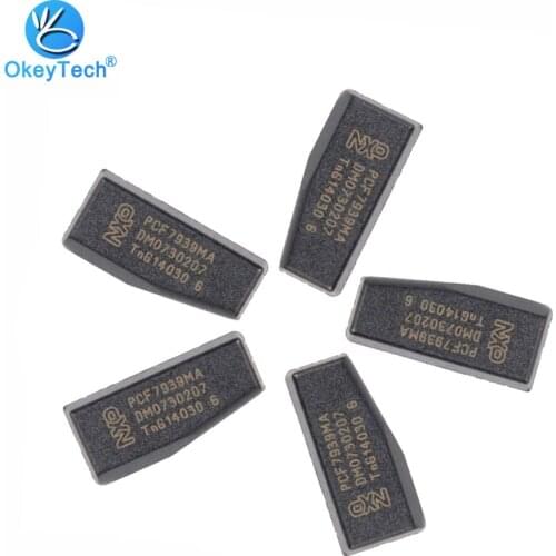 OkeyTech 5pcs/lot Original Auto Car Key Carbon Transponder Chip Blank PCF7939MA(TP39) Fit For Renault Dacia Duster Logan Sandero