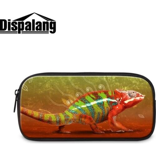 Animal Printed Cosmetic Cases Cool pencil bag for boys zippered school pencil cases pencil cases for school pen set for office