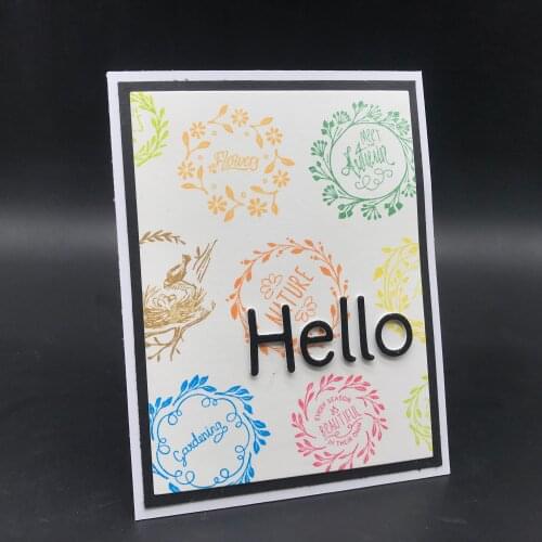 AZSG Various Garlands Clear Stamps For DIY Scrapbooking Decorative Card making Crafts Fun Decoration Supplies 13*13cm