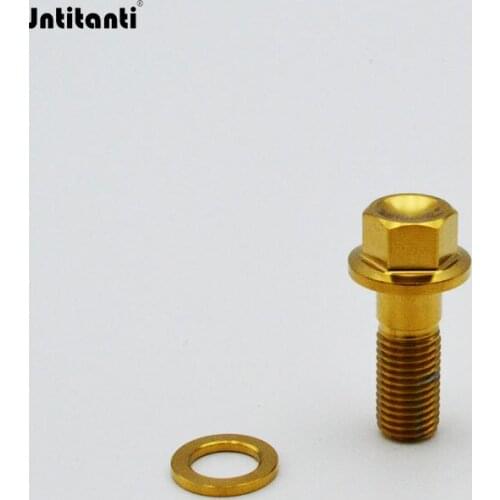 Gr5 titanium hex flange bolt screw din 6921 m8