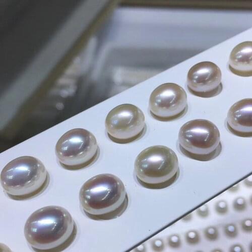 3A High Quality Drop Pearls 6-6.5mm 8-8.5mm Half Drilled No Hole Natural Freshwater Pearl For Wedding Jewery Making