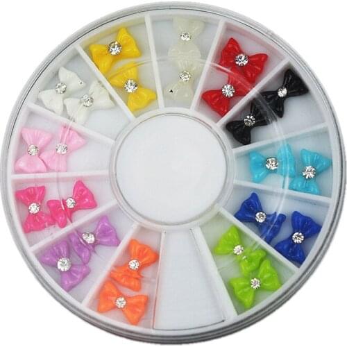 1Box(24Pcs) Mixed Resin Rhinestone For Needlework FlatBack Cabochon Scrapbook Decoration Craft DIY Embellishments Accessories