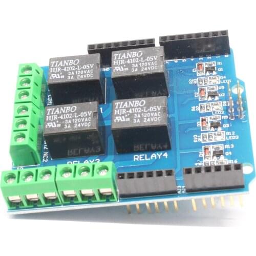 4 channel 5v relay shield module, Four channel relay control board relay expansion board for arduino UNO R3 mega 2560