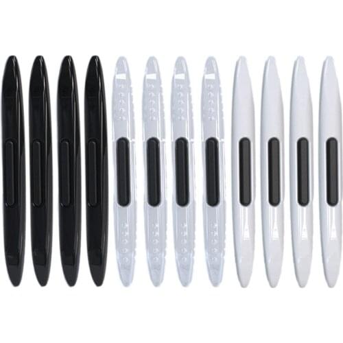 4pcs Car Bumper Protector Anti-scratch Strips Body Protection Sticker Car Door Edge Bumper Protective Strip Anti Scuff Stickers