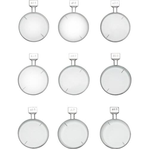 9Pcs 9 Kinds Optical Optometry Trial Prism Lens Auxiliary Metal Frame Test Lenses 36.5mm