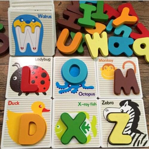 Cognitive cards toy English Alphabet Spelling Practice Early Childhood Education Cognitive Card Toy Spell Word Game Gift