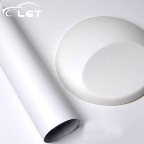 Car styling Matte Matt white Vinyl Wrap Self Adhesive Air Release Bubble Free Car Styling Membrane Sticker Decal Film