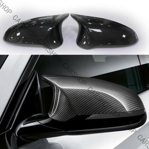 For BMW M3 M4 F82 F80 2015-2018 High quality Replace Real Carbon Fiber Door Side Mirror Cover Cap