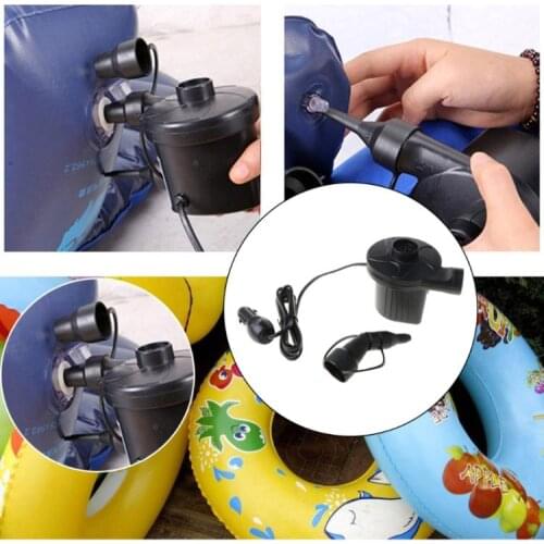 50W Electric Air Pump Portable Air Mattress Pump Inflator Deflator For Inflatables