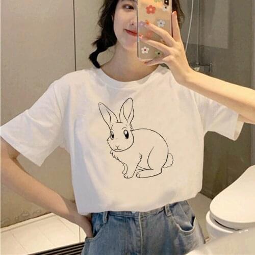 Fashion T-Shirt Women Kawaii Cute Cartoon Tees Casual Summer Short Sleeve Aesthetic Girl Lady Top Tees Female Oversized Tshirt