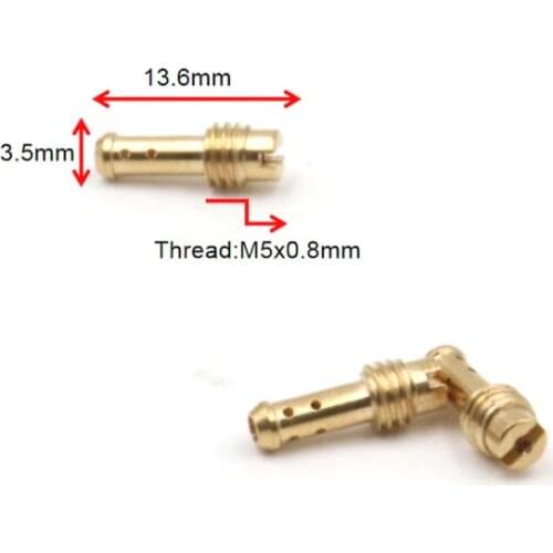Pilot Jet / pack)mikuni carburetor VM22/210 vice injectors Nozzle For AX100 EN GN TZR TM TMS 2/4-stroke models(10to80)