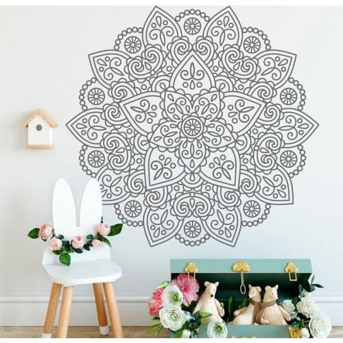Creative Design Mandala Stickers Wall Home Decoration Living Room Bedroom Yoga Studio Namaste Decals Vinyl Wallpaper Murals 4769