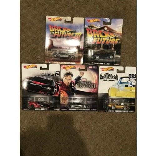 Hot Wheels Cars 1/64 ACURA NSX GT3 BACK TO THE FUTURE LAMBORGHINI HURACAN COUPE FORD Collector Edition Metal Diecast Model Car