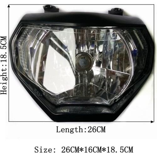 Modified motorcycle part mt09 led MT-09 headlamp headlight head light lamp with bulb for yamaha mt09 MT09 FZ09 2014 2015 2016