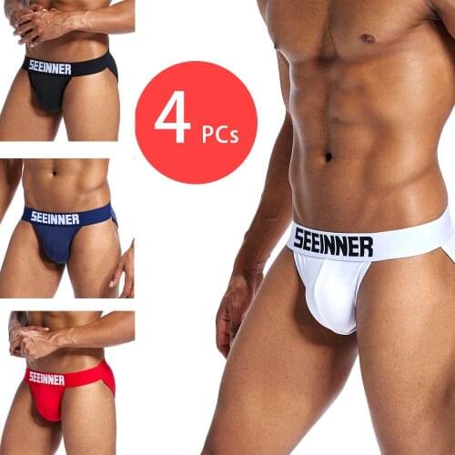 Mens Brand cotton white and black briefs low waist boy love underwear short tight sexy underpants man fashion shorts whole sale