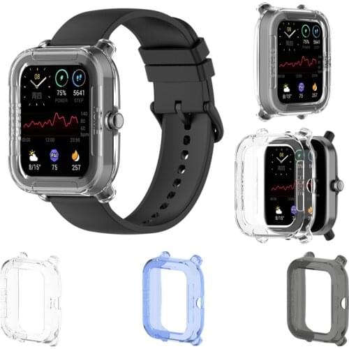 Clear TPU Soft Cover For Xiaomi Huami Amazfit GTS 2 Mini Smart Watch Protective Case For Amazfit Bip U U Pro Protector Frame
