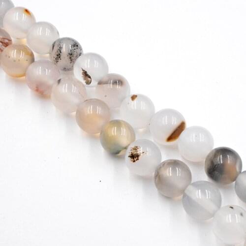 Natural Stone Sardonyx White Agates Beads 4-12mm Loose Beads for Jewelry Making Charm Accessories DIY Free Shipping
