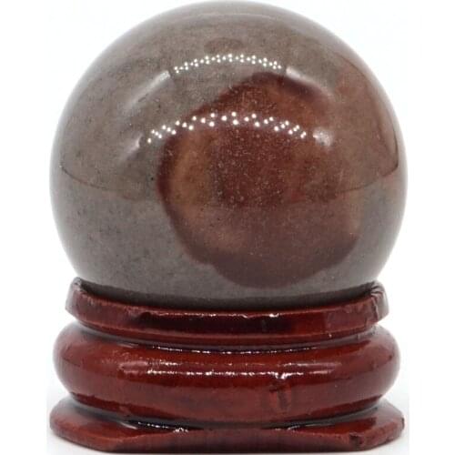 Natural Desert Jasper Ball Natural Mineral Quartz Sphere Hand Massage Crystal Ball Healing Feng Shui Home Decor Accessory 30mm