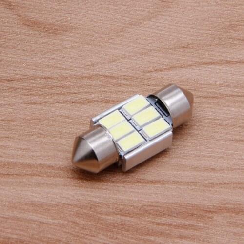 2021 New Car Dome 5630 SMD 6 LED Bulb Double Tip Light Interior Festoon 31MM White DC 12V