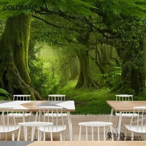 Colomac Custom Forest 3d Extension Space Wallpaper Decoration Living Room Bedroom Mural Nature Wall Murals Drop Shopping