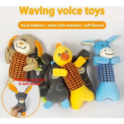 Pets Dog Toys Squeaky Sound Funny Toy Dogs Molar Chew Toys Dog Cleaning Tooth Plush Animal Products Training Pet Supplies