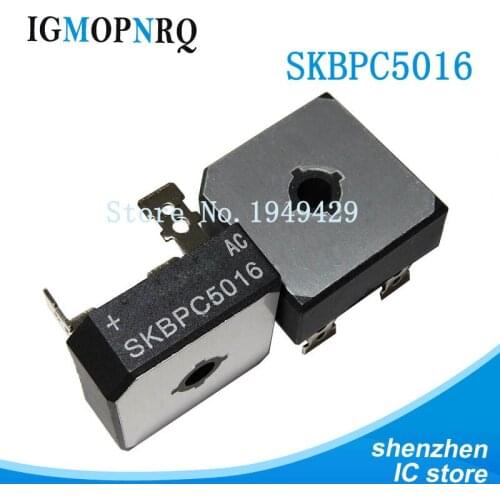 10pcs SKBPC5016 KBPC5016 C5016 DIP 50A 1600V SKBPC 5016 phase bridge five-rectifier bridge bridge Rectifier stack