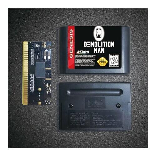 Demolition Man - 16 Bit MD Game Card for Sega Megadrive Genesis Video Game Console Cartridge