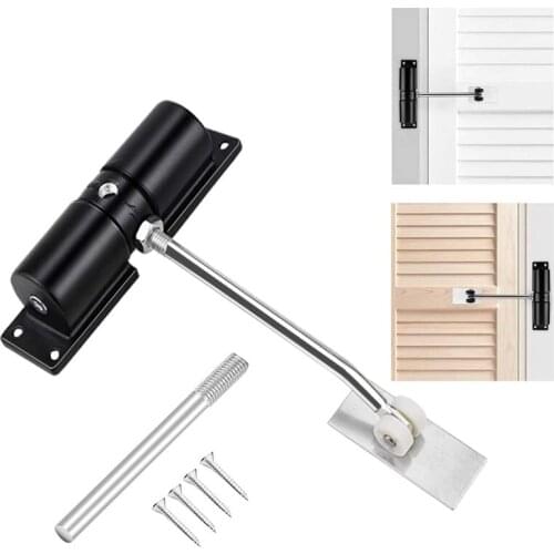 Adjustable Door Automatic Close Automatic Stainless Steel Door Closers Hinge Black White Spring Door Closer