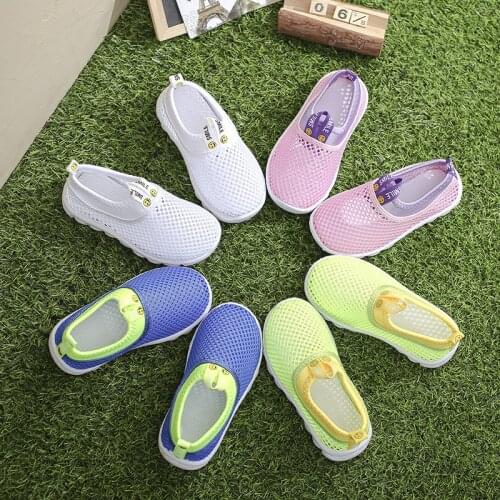 Kids Sandals Girls Sandals Boys Summer Shoes Children Beach Shoes Air Mesh Net Breathable 2020 Spring Summer Fashion Soft 21-38