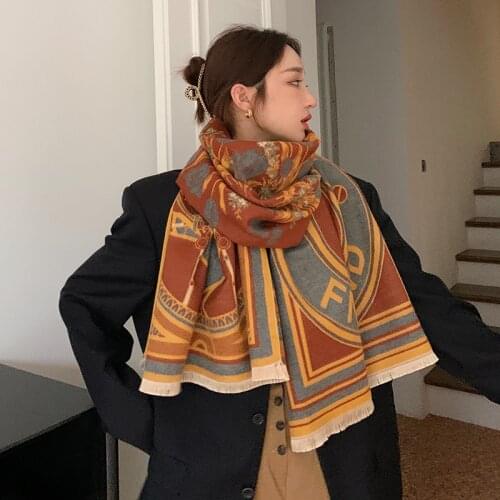 Winter Popular Cashmere Scarf Women Shawls And Wrap Hijab Thick Blanket Ladies Long Pashmina Bufanda2021 Neckerchief Echarpe