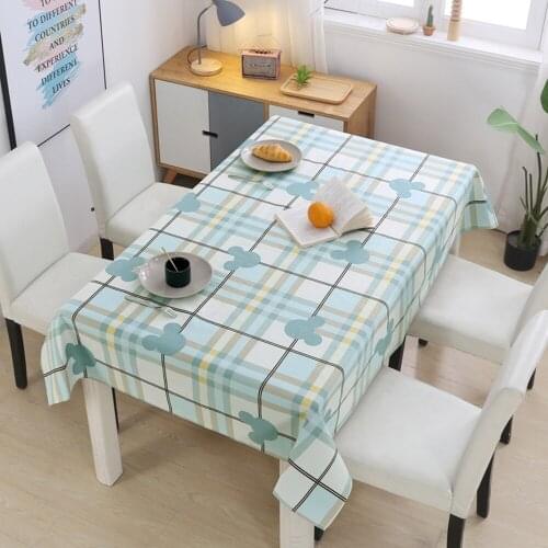 Decorative Table Cloth Rectangular Cotton Linen Tablecloths Waterproof Oilproof Dining Table Cover Tea Table Cloth Plant Flowers