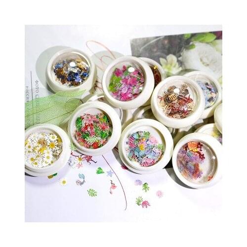 Nail Dried Flowers Star Wood Pulp Sheet 16 Animal Alphabet Mixed Nail Jewelry Patch 3d Nail Art Decorations Nails Accessoires