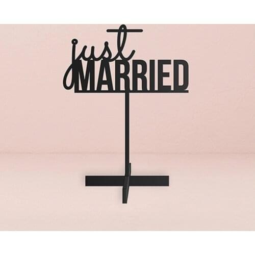 Wedding table sign,White or Black Acrylic Married Letters Sign for Wedding