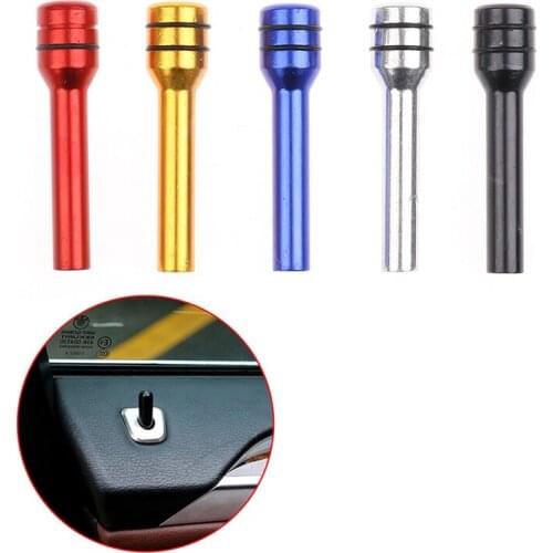 2Pcs 49mm Universal Car Truck Interior Door Lock Knob Pull Pins Aluminum Alloy Auto Car Security Door Lock Pins New
