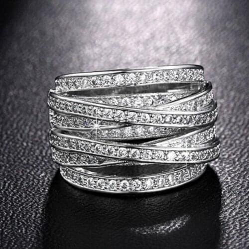 High quality Authentic 925 Sterling silver Ring Luxury with pave diamond Compatible Fit rings for Women men European style