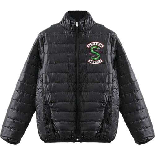 Kpop Riverdale Southside Printed women Sweatshirt Harajuku Round Collar winter coat women/men Stand collar clothes 2019