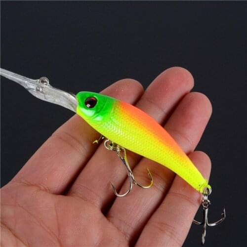 1pcs Slowly Sinking Minnow Fishing Lure Artificial Bait Hard Wobblers Pesca Plastic Crankbait 10cm/8g 6# Hook Fishing Tackle