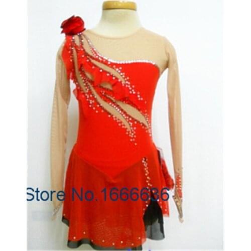 2016 Professional Custom Figure Ice Skating Dresses For Adult Elegant New Brand Vogue Ice Skating Dresses For Competition DR2917