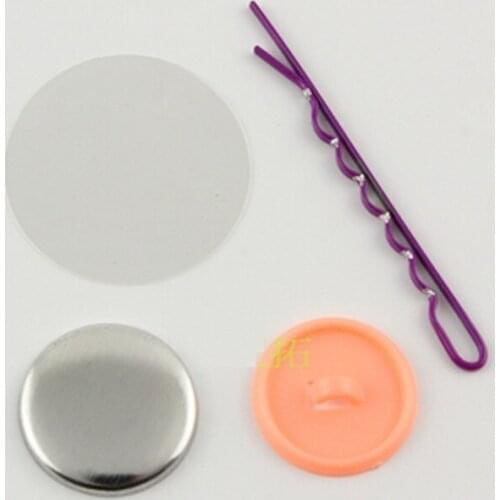 32mm Button badge hair clip accessories consumables DIY hair clip small steel clip hairdressing button badge blank consumables