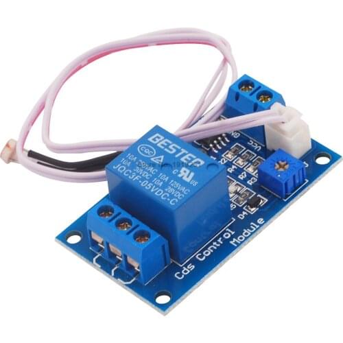 5V 12V XH-M131 Photosensitive Resistor Module Brightness Automatic Control Module Light Control Relay Light Switch