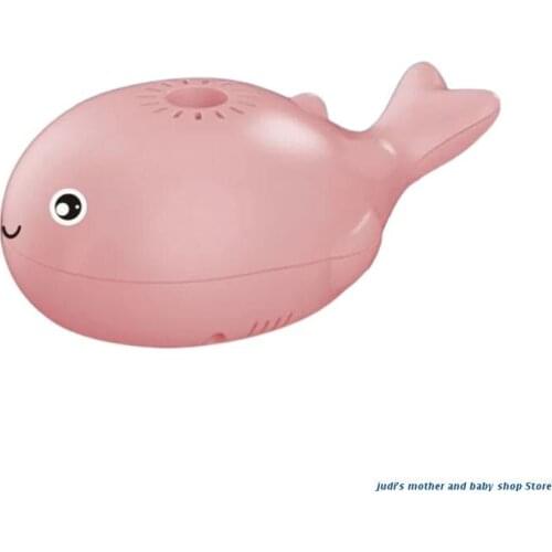 67JC Childrens Fan Whale Shape with Suspension Balls USB Charging Kids Toys