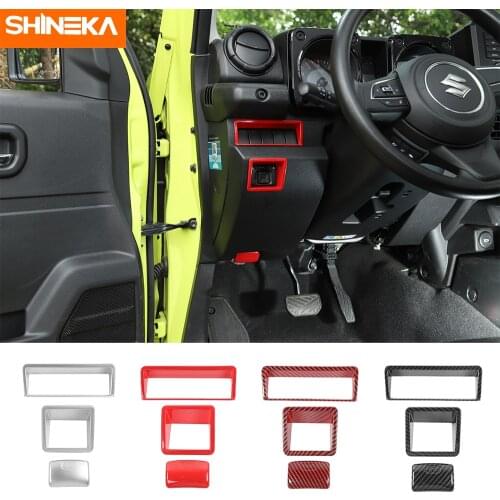 Interior Accessories For Suzuki Jimny Car Rearview Mirror Adjust Switch Button Decoration Cover Stickers For Suzuki Jimny 2019