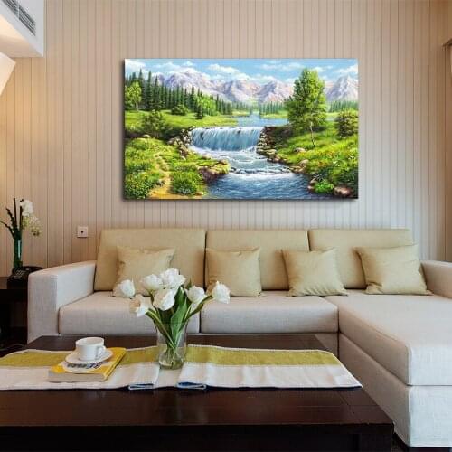 DIY colorings pictures by numbers with landscape picture drawing Relief painting by numbers framed Home