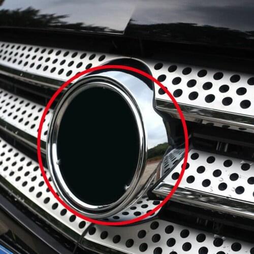 For Benz Vito 2014-2018 Chrome Front Middle Grille Logo Arround Cover Ring Trim